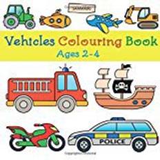 Air land and sea Vehicles Colouring Book: On Land, Sea and in the Air (Ages 2-4)