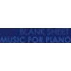 Music pad Blank Sheet Music for Piano: Music Manuscript Pad / Sheet Music Blank Paper / Manuscript Staff Paper - Black Cover: Volume 52