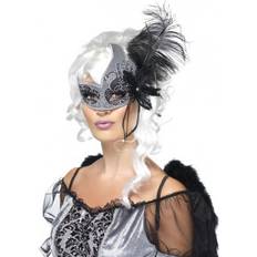 Halloween Eye Masks Smiffys Masquerade Dark Angel Eyemask