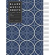 Music pad Blank Music Sheets: Blue Circle Geometric Design - Song Writing Journals for Music Lovers (Large Journal 8.5"x11")