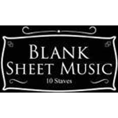 Music pad Blank Sheet Music - 10 Staves: Music Manuscript Pad / Sheet Music Blank Paper / Manuscript Staff Paper - Black Cover (Paperback, 2017)