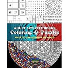 Adult puzzles Adult Activity Books Coloring and Puzzles Over 70 Fun Activities for Adults: An Activity Book for Adults Featuring: Coloring, Sudoku, Word Search, Mazes, Cryptograms and more Logic Puzzles