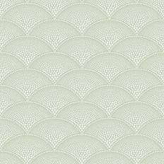Cole & Son Tapete Feather Fan Icons von and Old Olive grün/hellgrün