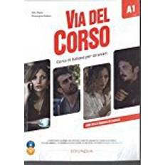Polska Ljudböcker Via del Corso: Libro dello studente ed esercizi + CD audio (2) + DVD video A1 (Ljudbok, MP3, CD)