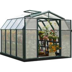 Polycarbonate Serres de Jardin Palram Rion Hobby Gardener 7m² Aluminium Polycarbonate