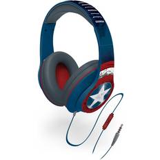 Cancelación de ruido activa - Niños Auriculares ekids Kd Cascos Auriculares Marvel Capitán América Con Micro