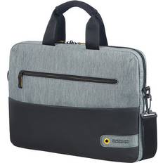 Gråa Portföljer American Tourister City Drift 14.1" - Black/Grey