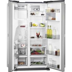 Freestanding Fridge Freezers - Grey AEG RMB76121NX Grey, Stainless Steel