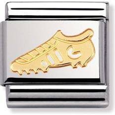 Gold - Women Charms & Pendants Nomination Composable Classic Link in Soccer Charm - Silver/Gold