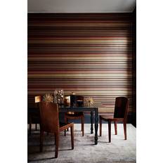 Cole & Son Tapete Carousel Stripe von Charcoal Reds brun