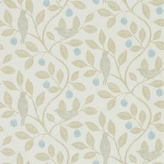 Sanderson Florale Tapete Damson Tree von Denim/ Barley beige