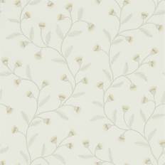 Sanderson Florale Tapete Everly von Linen grigio