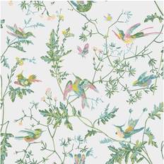 Cole & Son Tapete Hummingbirds Green/ Pink verde/verde chiaro