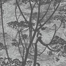Cole & Son Florale Tapete Cow Parsley Icons von Charcoal grau