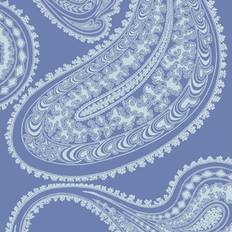 Cole & Son Tapete Rajapur Flock von Hyacinth White bleu