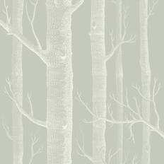 Cole & Son Tapete Woods Icons von and Linen Charcoal gris