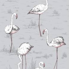 Cole & Son Tapete Flamingos Icons v. Ink Alabaster Pink blau