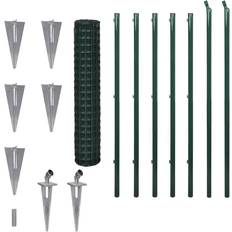 Vallas de Alambre Soldado vidaXL Set Spike Euro Fence 170cmx10m