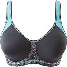 Grey - Women Bras Freya Sonic Moulded Sports Bra - Carbon