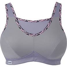 Grey - Women Bras Glamorise No-Bounce Cami Sport Bra - Soft Grey