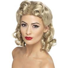 Jaren '40 Korte Pruiken Smiffys 40's Sweetheart pruik blond