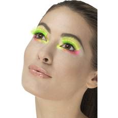 Smiffys 80's Party Eyelashes Neon Green