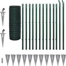 Verde Reti per recinzione vidaXL Spike Euro Fence Set 142389 120cmx25m