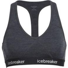 Hiking - Women Bras Icebreaker Sprite Racerback Sports Bra - Gritstone Heather