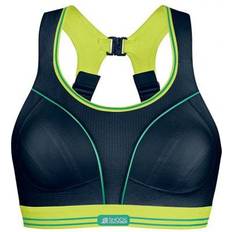 Running - Yellow Bras Shock Absorber Ultimate Run Bra - Black/Lemon