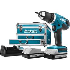 Makita Cacciaviti Makita df457dwex6 trapano con impugnatura a pistola ioni di litio 1.3ah 1700g nero, blu trapano senza fili