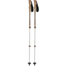 Silver Trekking Poles Komperdell Ridgehiker Cork Powerlock Compact