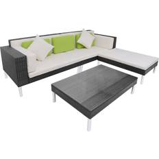 vidaXL 42944 Loungeset, 1 Bord inkl. 2 Stolar