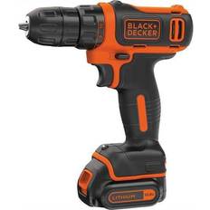 Black & Decker Akkukäyttöinen ruuvinväännin BDCDD12KB-QW 10,8 V 2x1,5 Ah akku