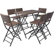 vidaXL 42877 Juego de comedor de patio, 1 Mesa incl. 6 Sillas