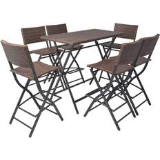vidaXL 42877 Matgrupp, 1 Bord inkl. 6 Stolar