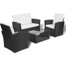 vidaXL 42642 Loungeset, 1 Bord inkl. 2 Stolar & 1 Soffor