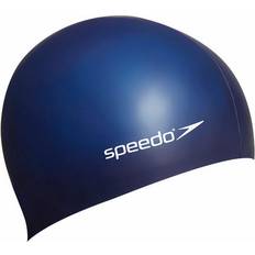 Speedo Gorro Plain Flat Silicone blanco White