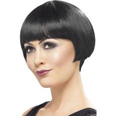 Women Fancy Dresses Smiffys 20's Flapper Bob Wig Black