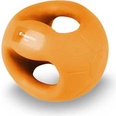 Orange Medicinbollar inSPORTline Medicine Ball With Grips 2kg