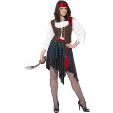 Pirates Fancy Dresses Fancy Dress Smiffys Pirate Lady Costume Brown