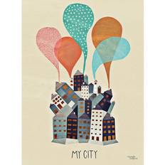 Michelle Carlslund My City Plakat 30x40cm