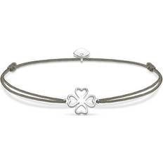 Thomas Sabo Little Secret Cloverleaf Bracelet - Silver/Grey