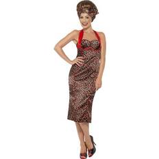 Punk & Rock Fancy Dresses Fancy Dress Smiffys Rockabilly Costume Cherry Print