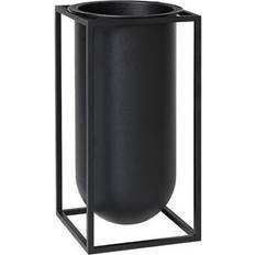 Metall Vaser Audo Copenhagen Kubus Lolo Black Vase 24cm