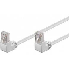 Goobay RJ45 F/UTP Cat5e (2x angled) 0.5m