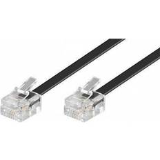 Netzwerkkabel Goobay Modular 6P4C Flat RJ11-RJ11 10m