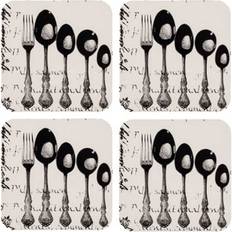 Ladelle Silverware Coaster 4pcs