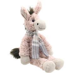 Farm Life Soft Toys The Puppet Company Pink Donkey Large Wilberry Classics