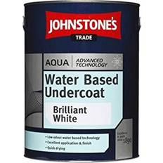 Johnstone's Trade Aqua Water Based Undercoat Wood Paint, Metal Paint Brilliant White 1L