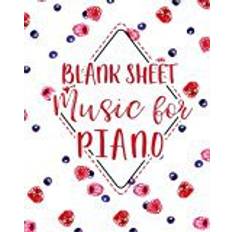 Music pad Blank Sheet Music for Piano: Music Manuscript Pad/Sheet Music Blank Paper/Manuscript Staff Paper, Bracketed Staff Paper: Volume 18